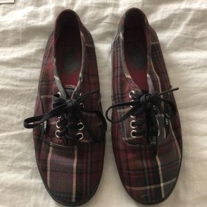 Plaid Vans - size 7.5